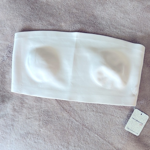 People Intimately Nina Bandeau Daybreak Neo Collection Cream Strapless Tube Top - Picture 7 of 8